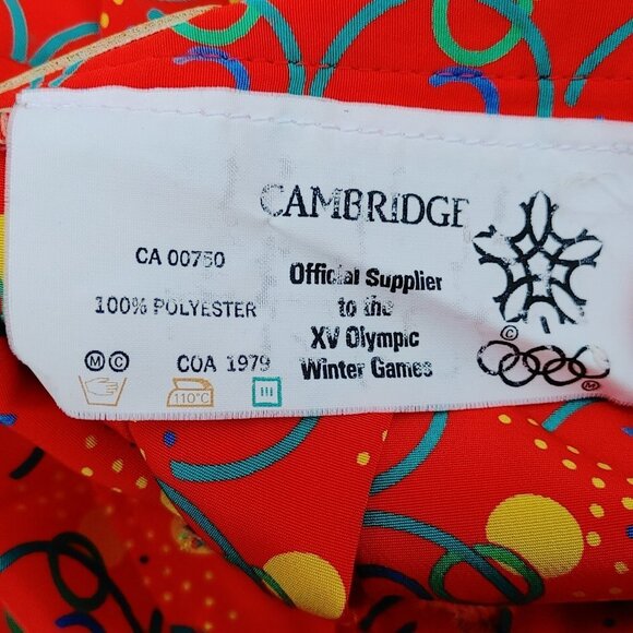 RARE 1988 VINTAGE XV Calgary Olympic Winter Games Blouse + Skirt Set CAMBRIDGE - Picture 10 of 10
